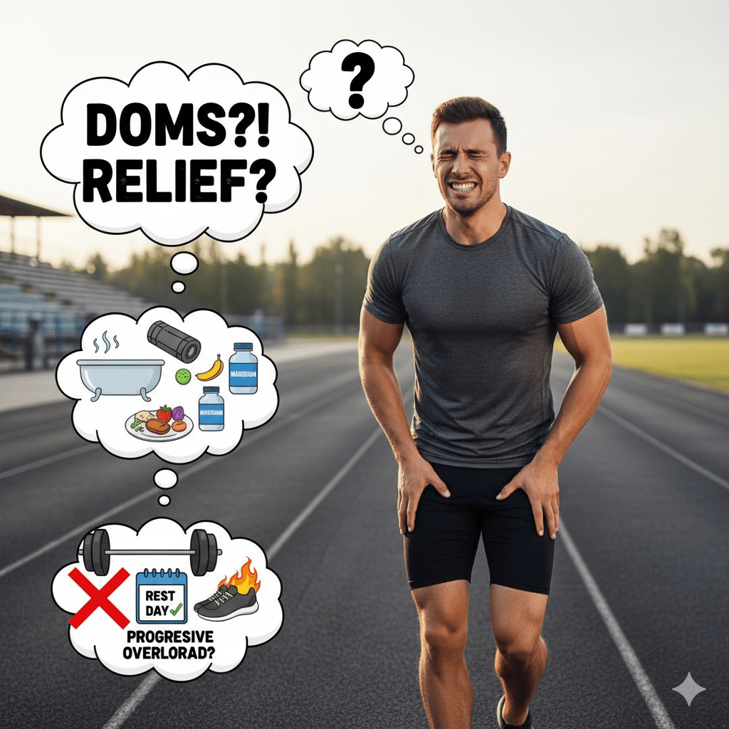 Recovery from DOMS caused by yesterday intense&nbsp;workout